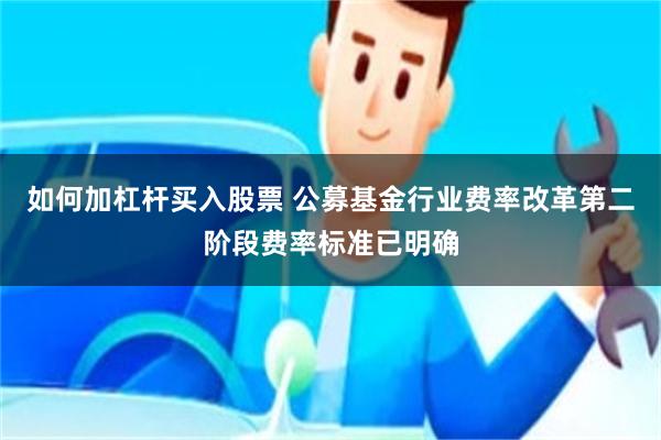 如何加杠杆买入股票 公募基金行业费率改革第二阶段费率标准已明确