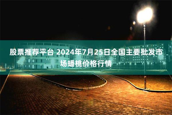 股票推荐平台 2024年7月25日全国主要批发市场蟠桃价格行情