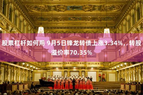 股票杠杆如何用 9月5日锋龙转债上涨3.34%，转股溢价率70.35%