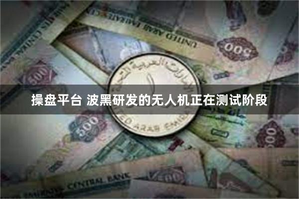 操盘平台 波黑研发的无人机正在测试阶段